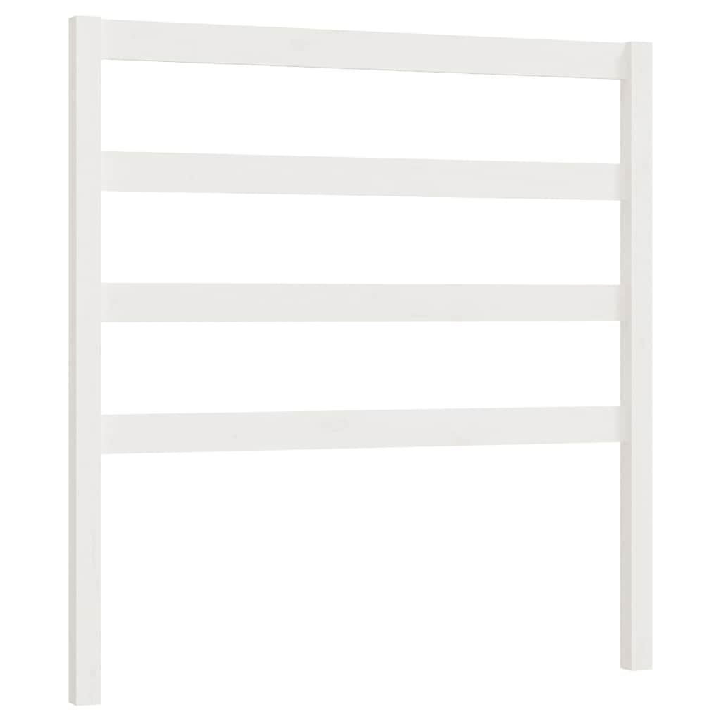 vidaXL Hoofdbord 95x4x100 cm massief grenenhout wit, foto 3