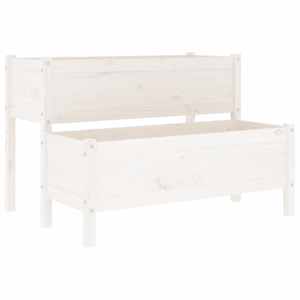 Truhlík černý White 110 x 84 x 75 cm masivní borové dřevo - obrázek 2