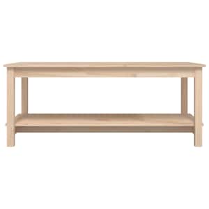 Konferenční stolek 110 x 55 x 45 cm masivní borové dřevo - obrázek 5