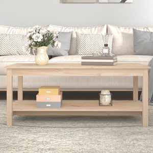 Konferenční stolek 110 x 55 x 45 cm masivní borové dřevo - obrázek 1