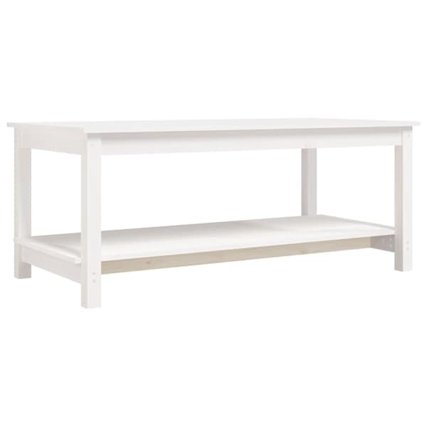 vidaXL kohvilaud, valge, 110 x 55 x 45 cm, m&auml;nnipuit
