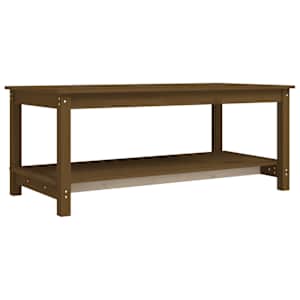 Konferenční stolek medově hnědý 110x55x45 cm masivní borovice - obrázek 2