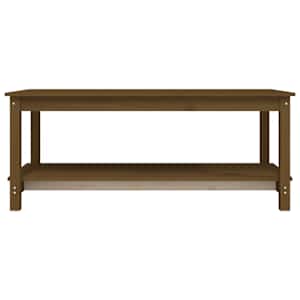 Konferenční stolek medově hnědý 110x55x45 cm masivní borovice - obrázek 5