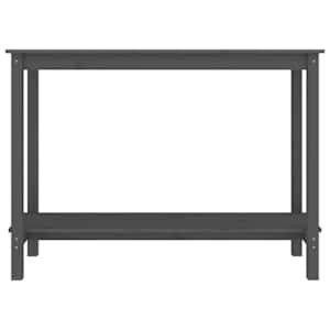 vidaXL Console Table Grey 110x40x80 cm Solid Wood Pine