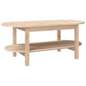 Konferenční stolek 110 x 55 x 45 cm masivní borové dřevo - obrázek 2