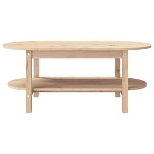 Konferenční stolek 110 x 55 x 45 cm masivní borové dřevo - obrázek 5