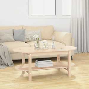 Konferenční stolek 110 x 55 x 45 cm masivní borové dřevo - obrázek 1