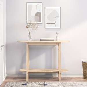 vidaXL Konsollbord 110x40x80 cm heltre furu
