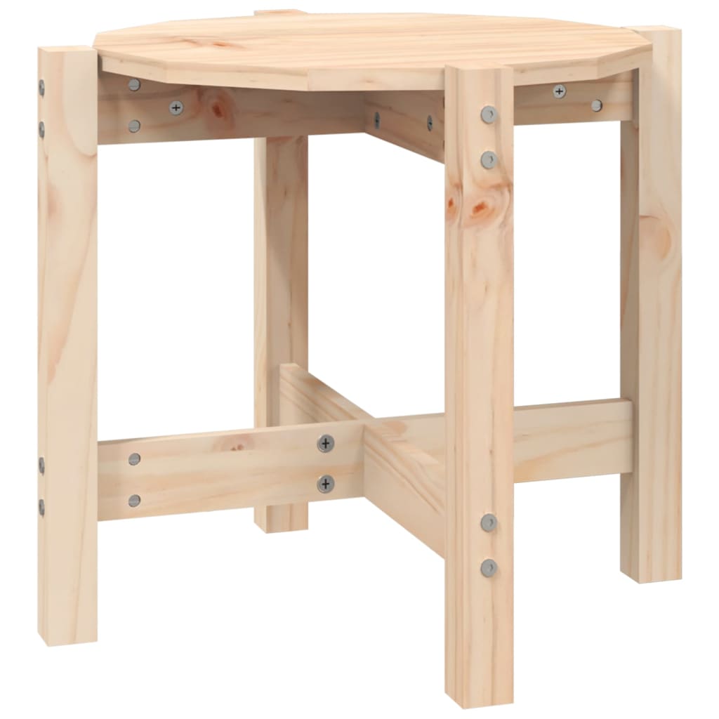 vidaXL Konferenční stolek Ø 52,5 x 45 cm masivní borové dřevo
