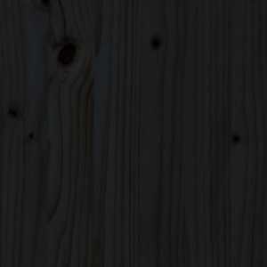 Konferenční stolek černý Ø 52,5 x 45 cm masivní borové dřevo - obrázek 7