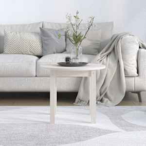 vidaXL Coffee Table White Solid Pine Wood Medium Durable Coffee Table