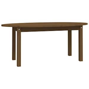 Konferenční stolek medově hnědý 110x55x45 cm masivní borovice - obrázek 2
