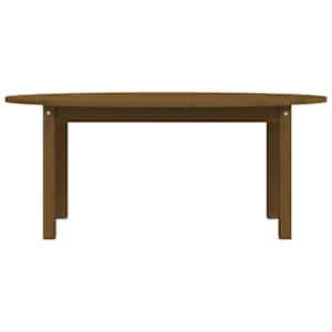 Konferenční stolek medově hnědý 110x55x45 cm masivní borovice - obrázek 5