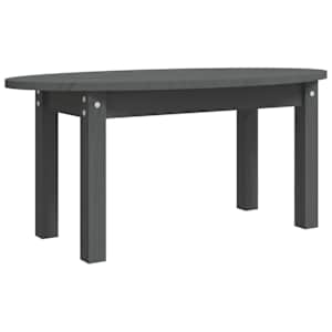 Konferenční stolek šedý 80 x 40 x 35 cm masivní borové dřevo - obrázek 2