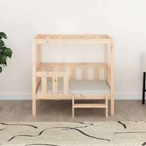 vidaXL Lit pour chien 95,5x73,5x90 cm Bois de pin solide