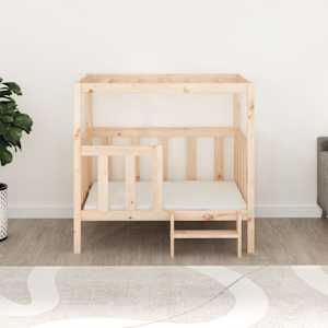 vidaXL Dog Bed 105.5x83.5x100 cm Solid Wood Pine