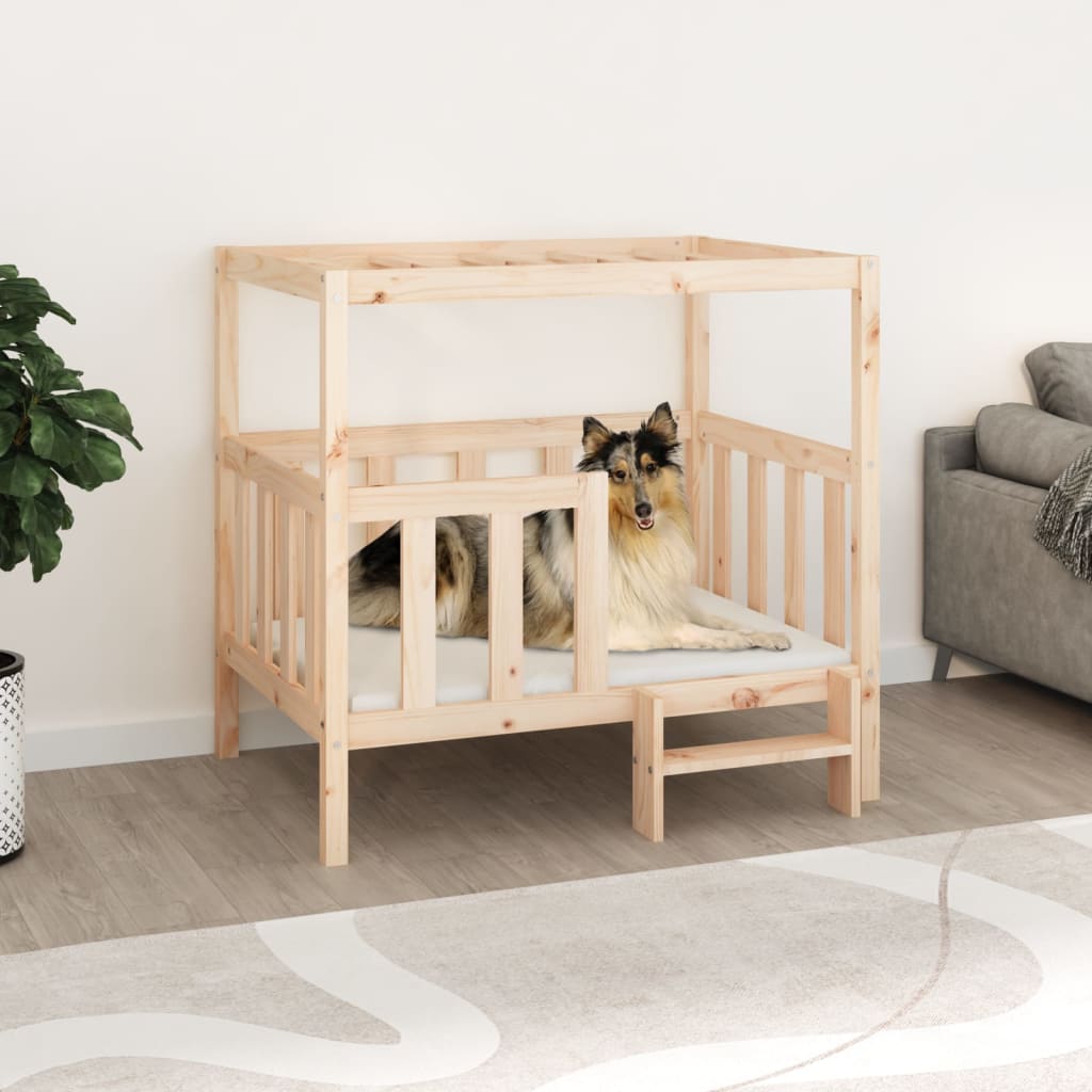 vidaXL Hundebett 105,5x83,5x100 cm Massivholz Kiefer