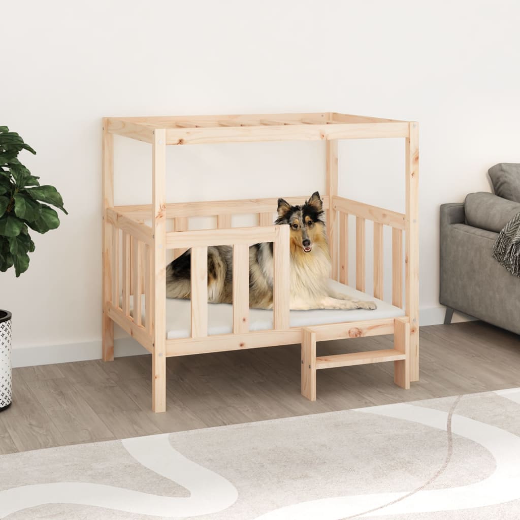  Solid Wood Pine Dog Bed Pet Sofa Puppy Dog Couch Multi Colours/Sizes vidaXL