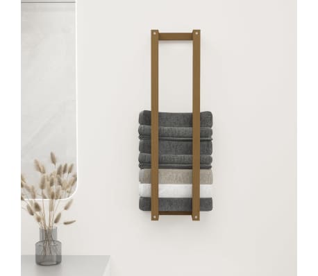 vidaXL Rankšluosčių kabykla, medaus ruda, 23x18x90cm, pušies masyvas