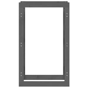 Stojan na dřevo šedá 60x25x100 cm masivní borovice - obrázek 5