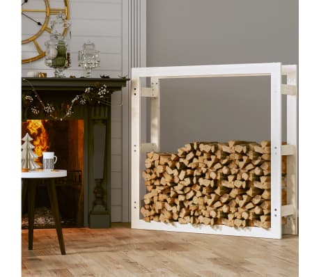 vidaXL k&uuml;ttepuude rest, valge, 100x25x100 cm, m&auml;nnipuit