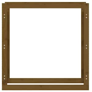 Stojan na dřevo medově hnědý 100x25x100 cm masivní borovice - obrázek 5