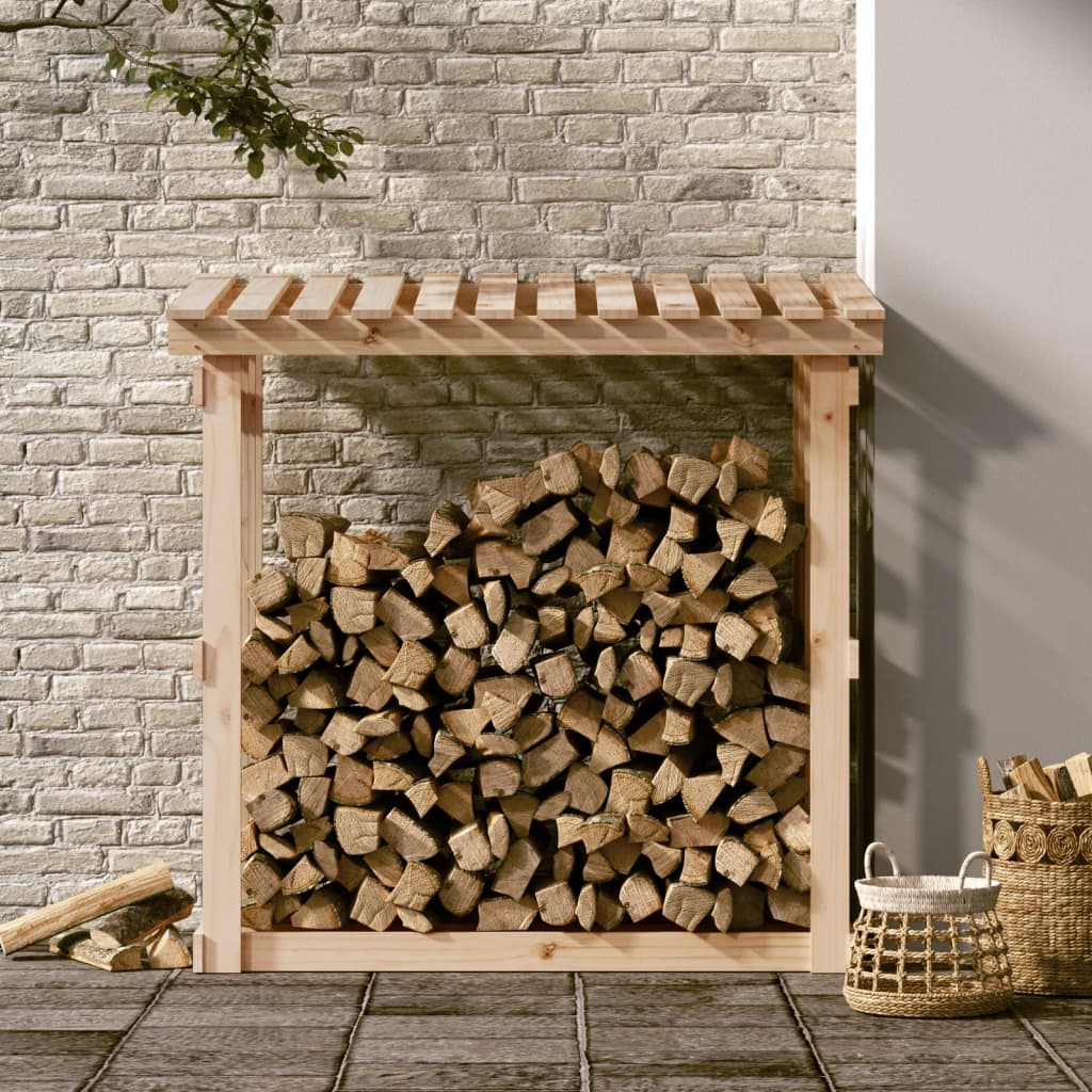 vidaXL Haardhoutrek 108x64,5x109 cm massief grenenhout afbeelding