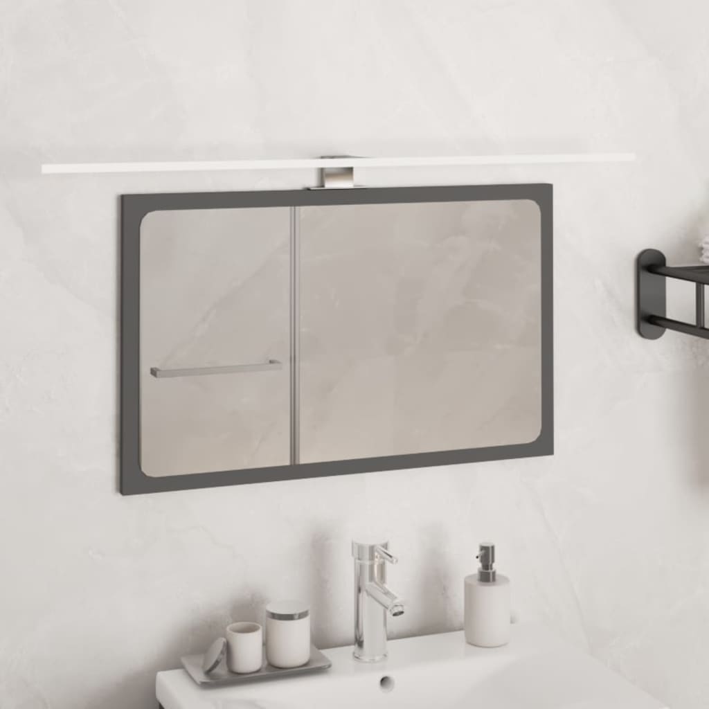 vidaXL LED лампа за огледало, 7,5 W, студено бяла, 80 см, 6000 K