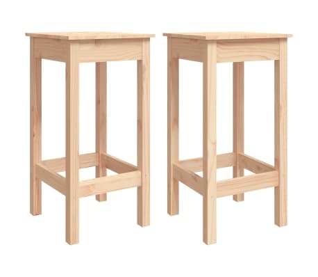 vidaXL Baro baldų komplektas, 5 dalių, pu&scaron;ies medienos masyvas