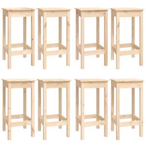 vidaXL 9 Piece Bar Set Solid Wood Pine