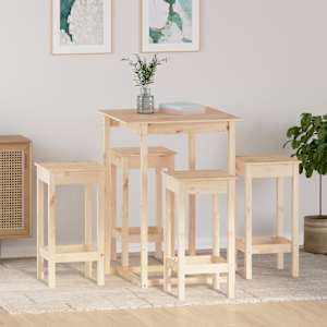 Barska garnitura 5-delna trdna borovina