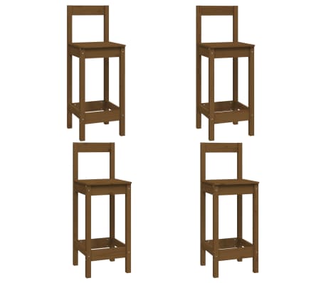 vidaXL &Sigma;&epsilon;&tau; &Epsilon;&pi;ί&pi;&lambda;&omega;&nu; &Mu;&pi;&alpha;&rho; 5 &Tau;&epsilon;&mu;&alpha;&chi;ί&omega;&nu; &Mu;&epsilon;&lambda;ί &Kappa;&alpha;&phi;έ &alpha;&pi;ό &Mu;&alpha;&sigma;ί&phi; &Xi;ύ&lambda;&omicron; &Pi;&epsilon;ύ&kappa;&omicron;&upsilon;