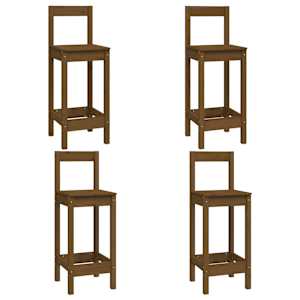 vidaXL &Sigma;&epsilon;&tau; &Epsilon;&pi;ί&pi;&lambda;&omega;&nu; &Mu;&pi;&alpha;&rho; 5 &Tau;&epsilon;&mu;&alpha;&chi;ί&omega;&nu; &Mu;&epsilon;&lambda;ί &Kappa;&alpha;&phi;έ &alpha;&pi;ό &Mu;&alpha;&sigma;ί&phi; &Xi;ύ&lambda;&omicron; &Pi;&epsilon;ύ&kappa;&omicron;&upsilon;