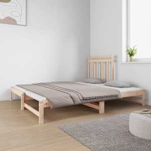 Výsuvná postel 2x (90 x 190) cm masivní borovice - obrázek 8