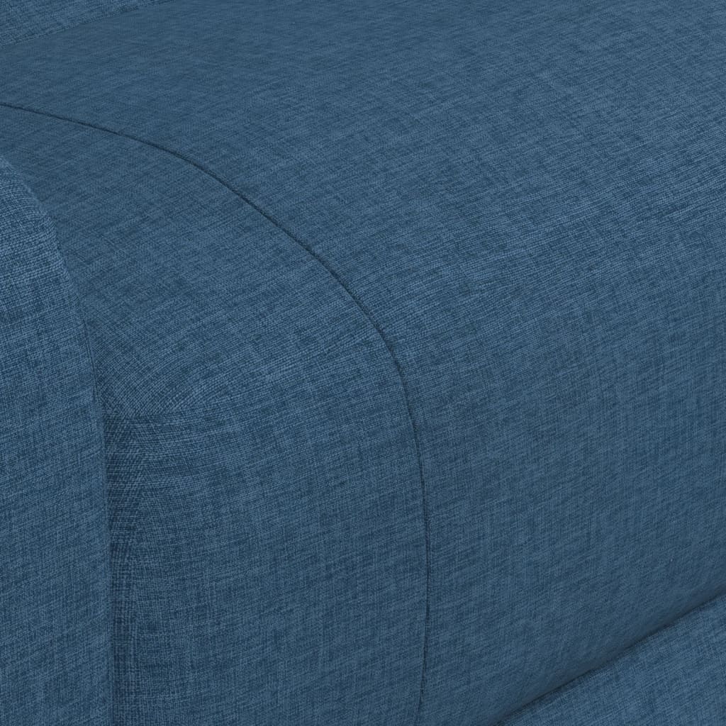 kék szövet felállást segítő fotel