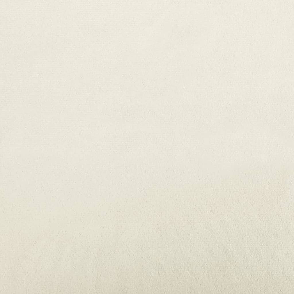 krémszínű bársony felállást segítő fotel