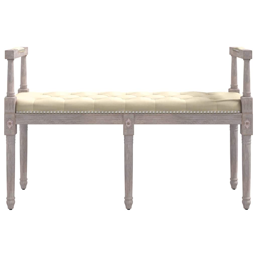 vidaXL Bankje 110x40x70 cm linnen afbeelding