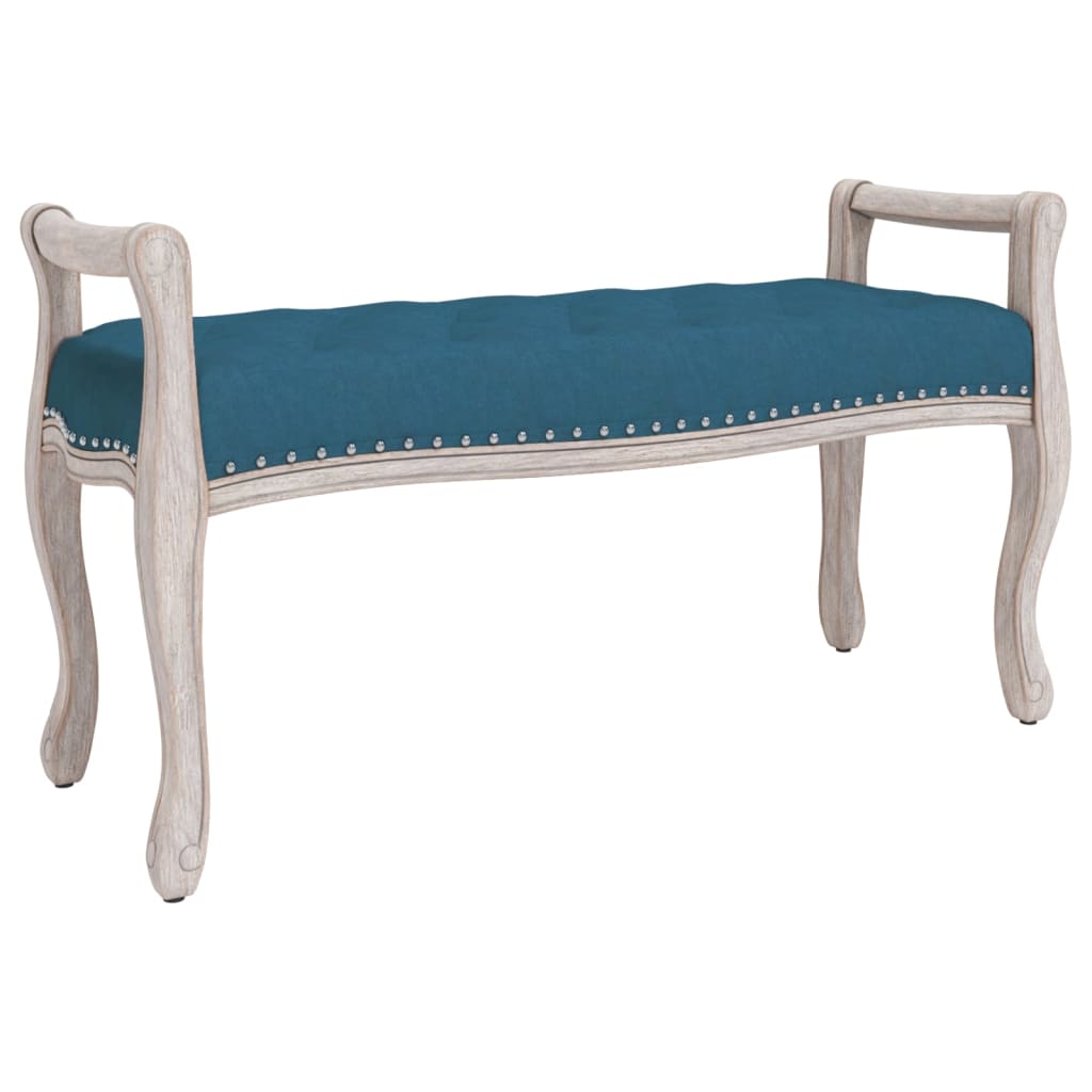 vidaXL Lavice modrá 110 x 45 x 60 cm samet