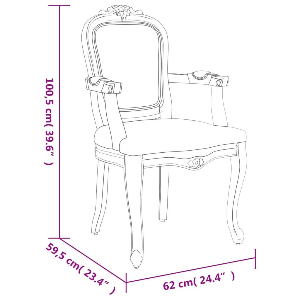 Jedilni stol temno siv 62x59,5x100,5 cm blago