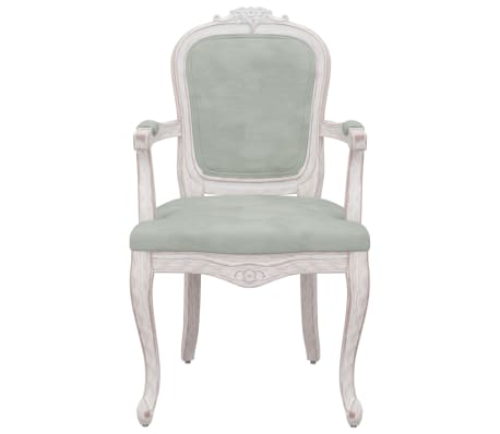 vidaXL spisebordsstol 62x59,5x100,5 cm velour lysegr&aring;