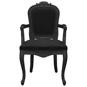 vidaXL Valgomojo kėdė, juodos spalvos, 62x59,5x100,5cm, aksomas