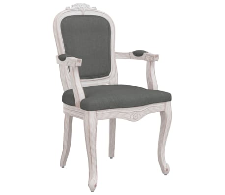 vidaXL Blagovaonske stolice 2 kom tamnosive 62x59,5x100,5 cm tkanine