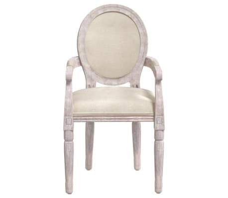 vidaXL Esszimmerstuhl 54x56x96,5 cm Leinen