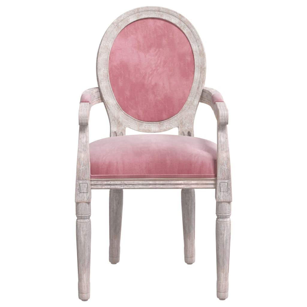 vidaXL Chaise à manger rose 54x56x96,5 cm velours