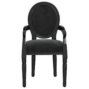 vidaXL virtuves krēsls, 54x56x96,5 cm, melns samts