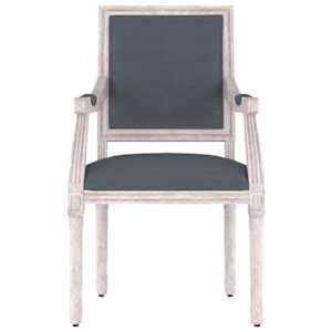 vidaXL Poltrona Grigio Scuro 54x59x99 cm Velluto