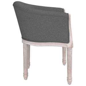 Jídelní židle tmavě šedá textil - obrázek 4