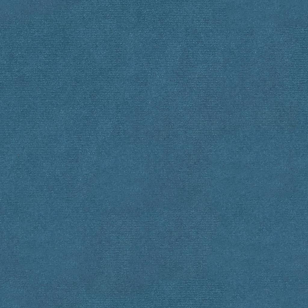 Lavička modrá 98x56x69 cm zamat