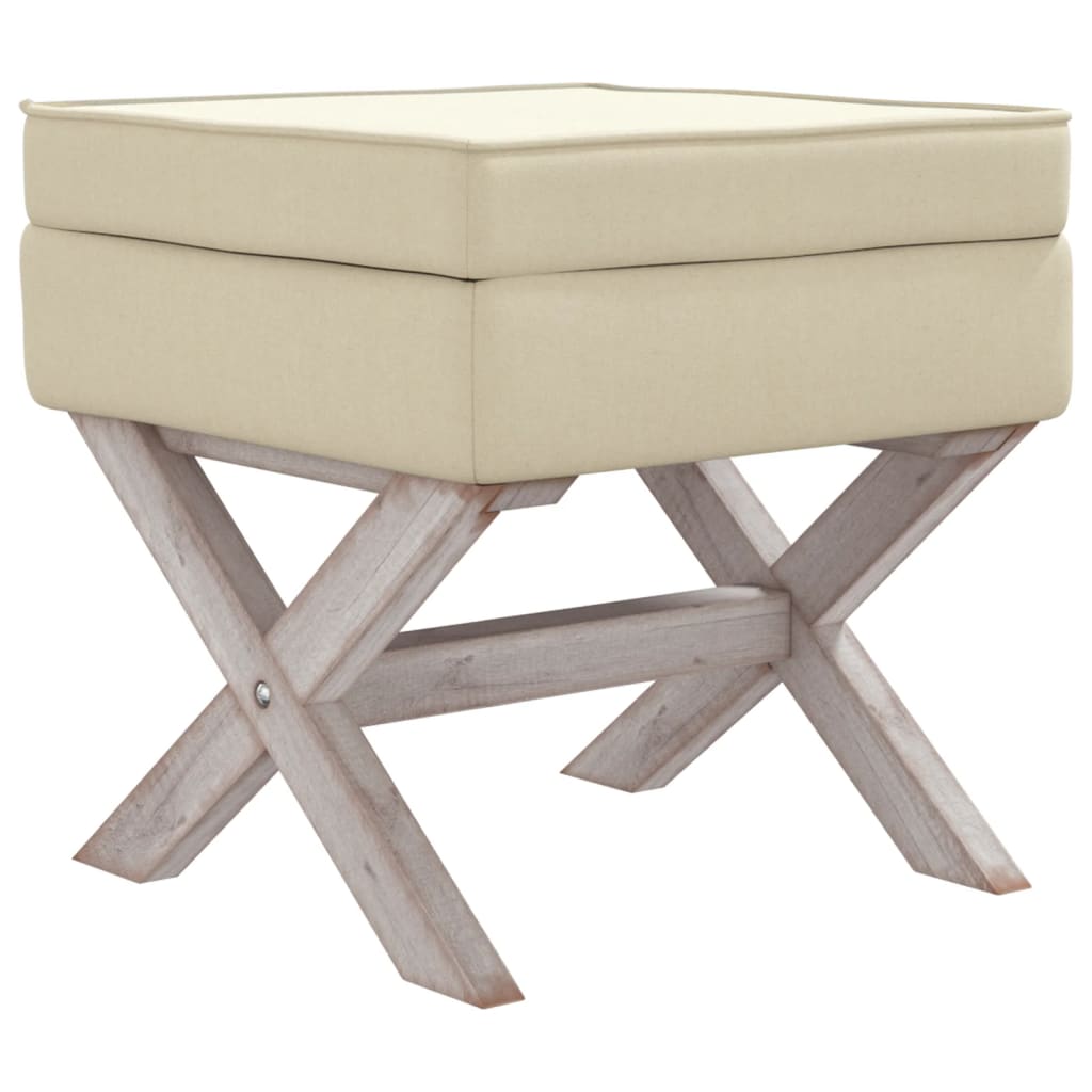 vidaXL Stolička s úložným prostorem 45 x 45 x 49 cm len