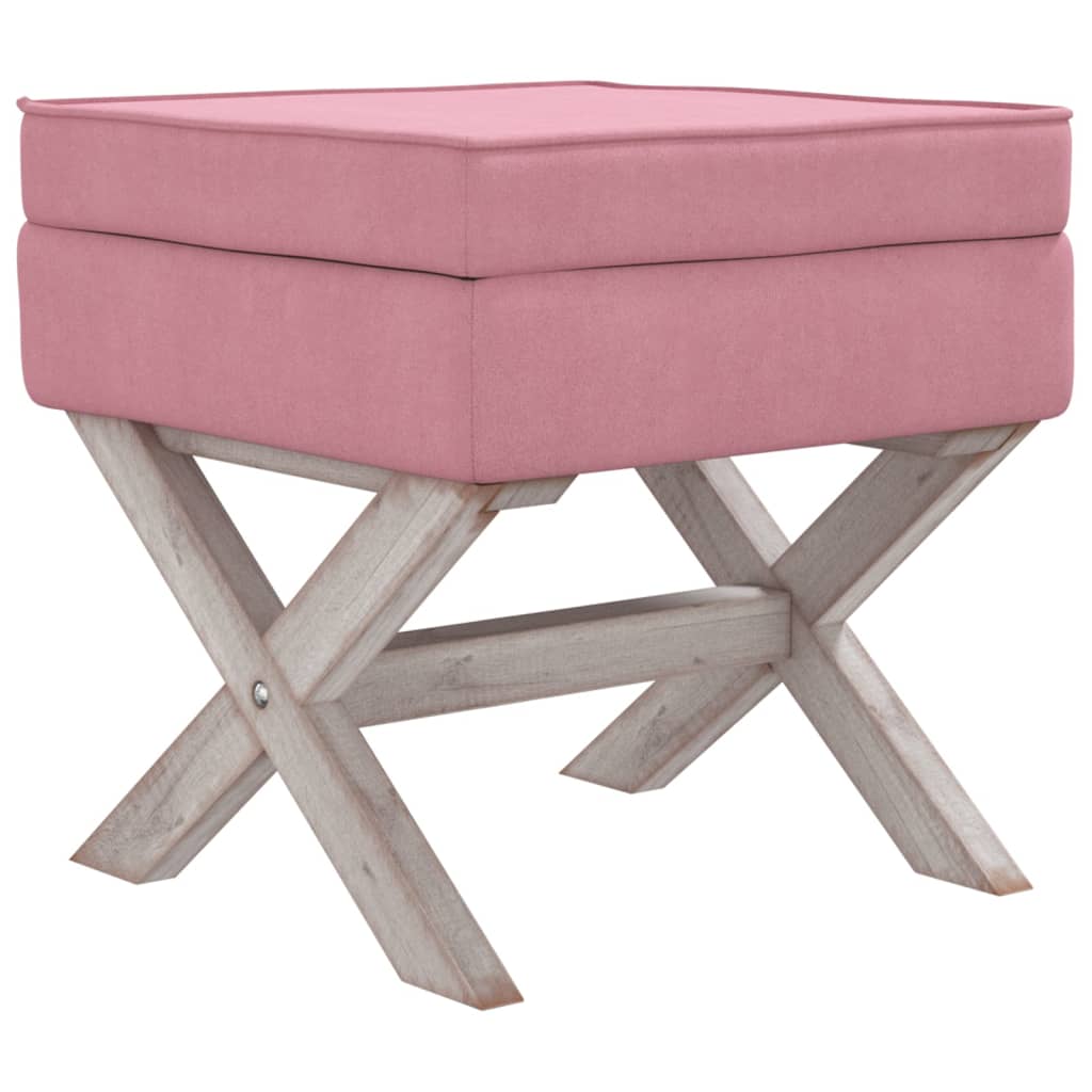 vidaXL Opbergkruk 45x45x49 cm fluweel roze